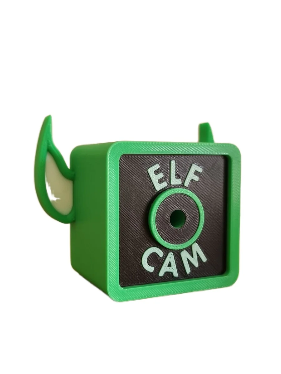 Christmas Elf Cam Decoration for Shelf or Mantelpiece with Elf Ears and Stand photo 7