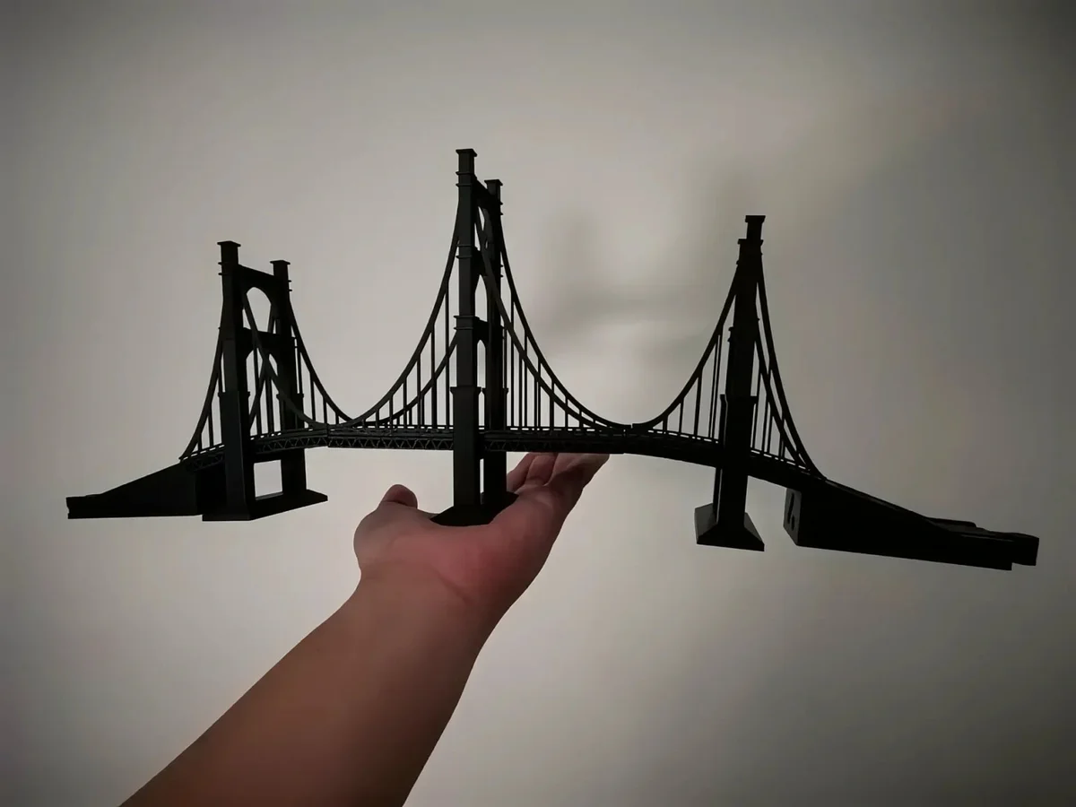 Suspension Bridge Train Track for IKEA Brio Hape Wooden Railway photo 4