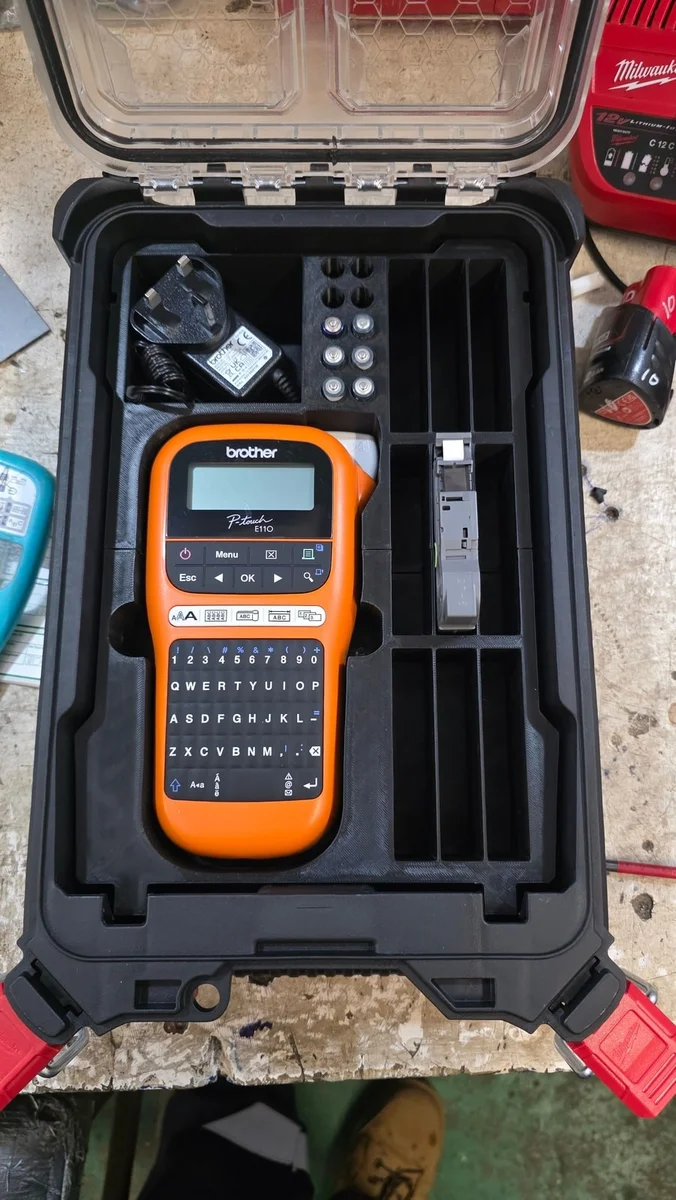 Milwaukee Packout Insert Liner for Brother P-touch E110 Label Maker photo 2
