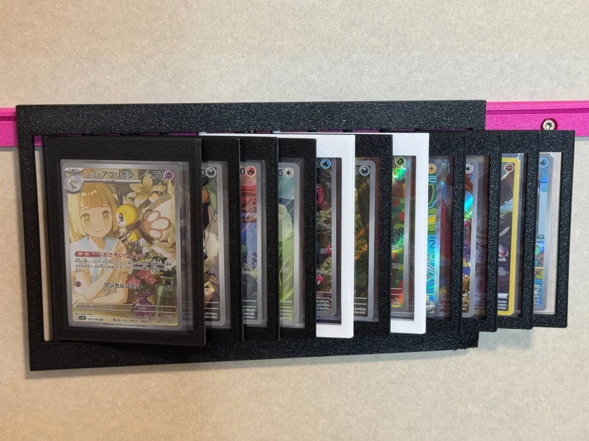 Modular Wall-Mounted Card Display System for Pokémon Top Loaders photo 1
