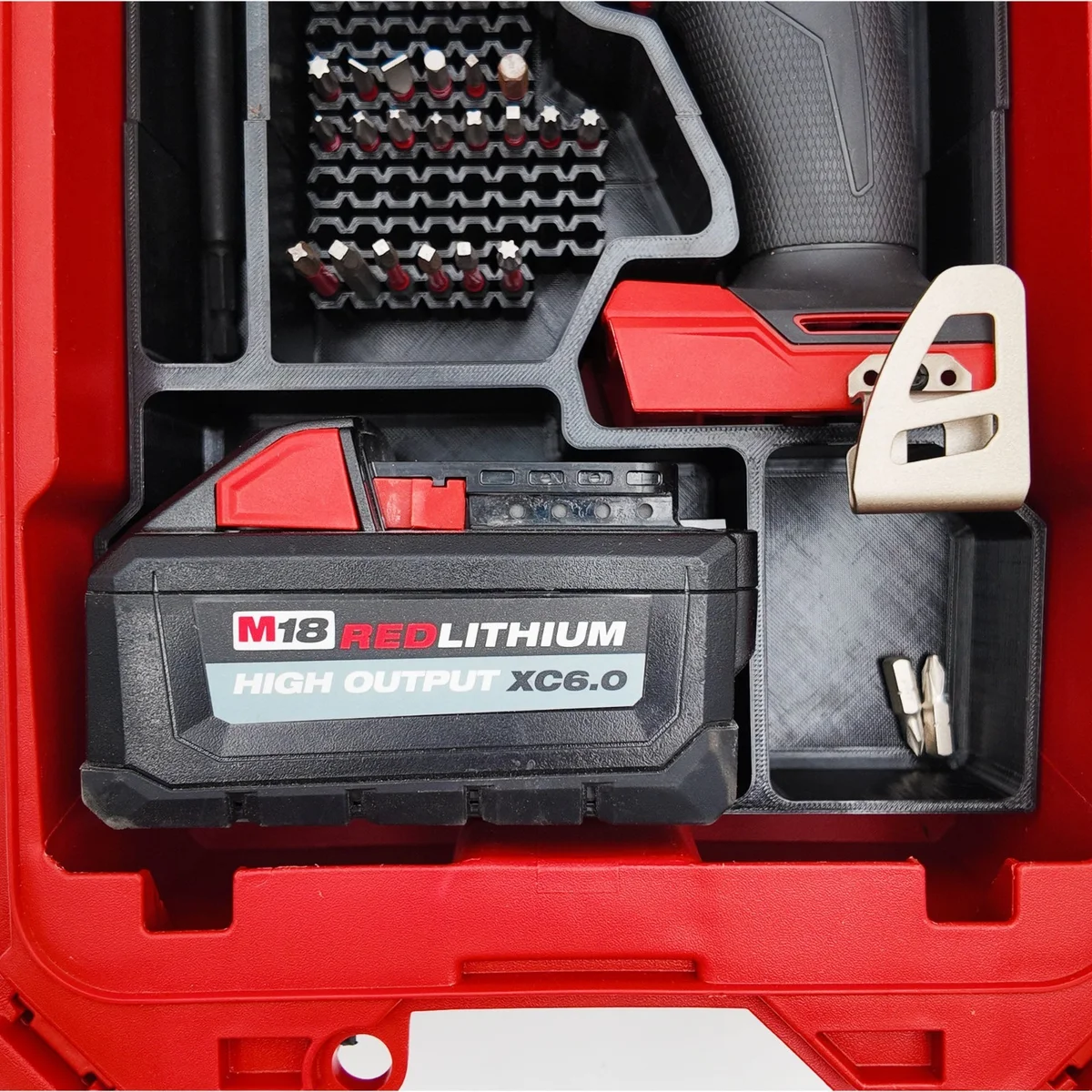 TidyTool Milwaukee Packout Insert Liner for M18 FUEL FID3 Impact Driver Bits photo 5