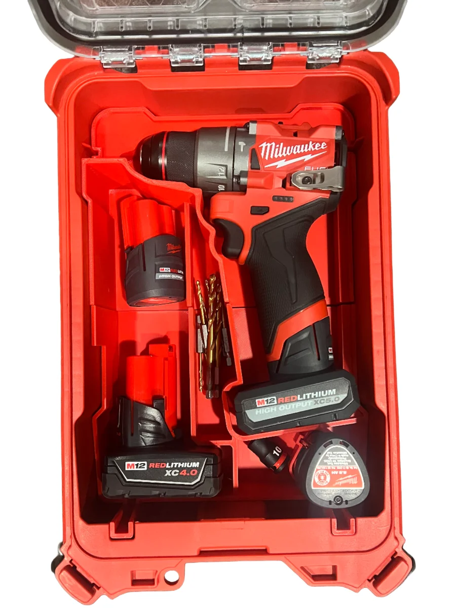 Milwaukee Packout Insert Liner for M12 FDD2 Sub Compact Drill Driver Organiser photo 1