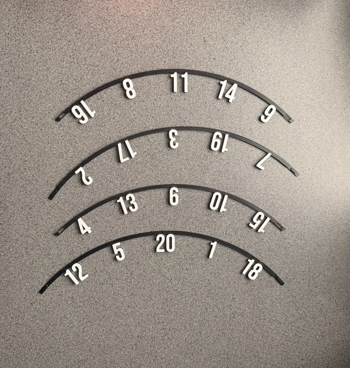 Dartboard Number Ring – Black & White, Fits Winmau Blade, TOR, One80, Red Dragon photo 2