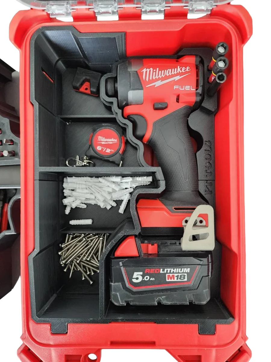 Milwaukee Packout Insert Liner for M18 FUEL FID3 Impact Driver Bits Organiser photo 2