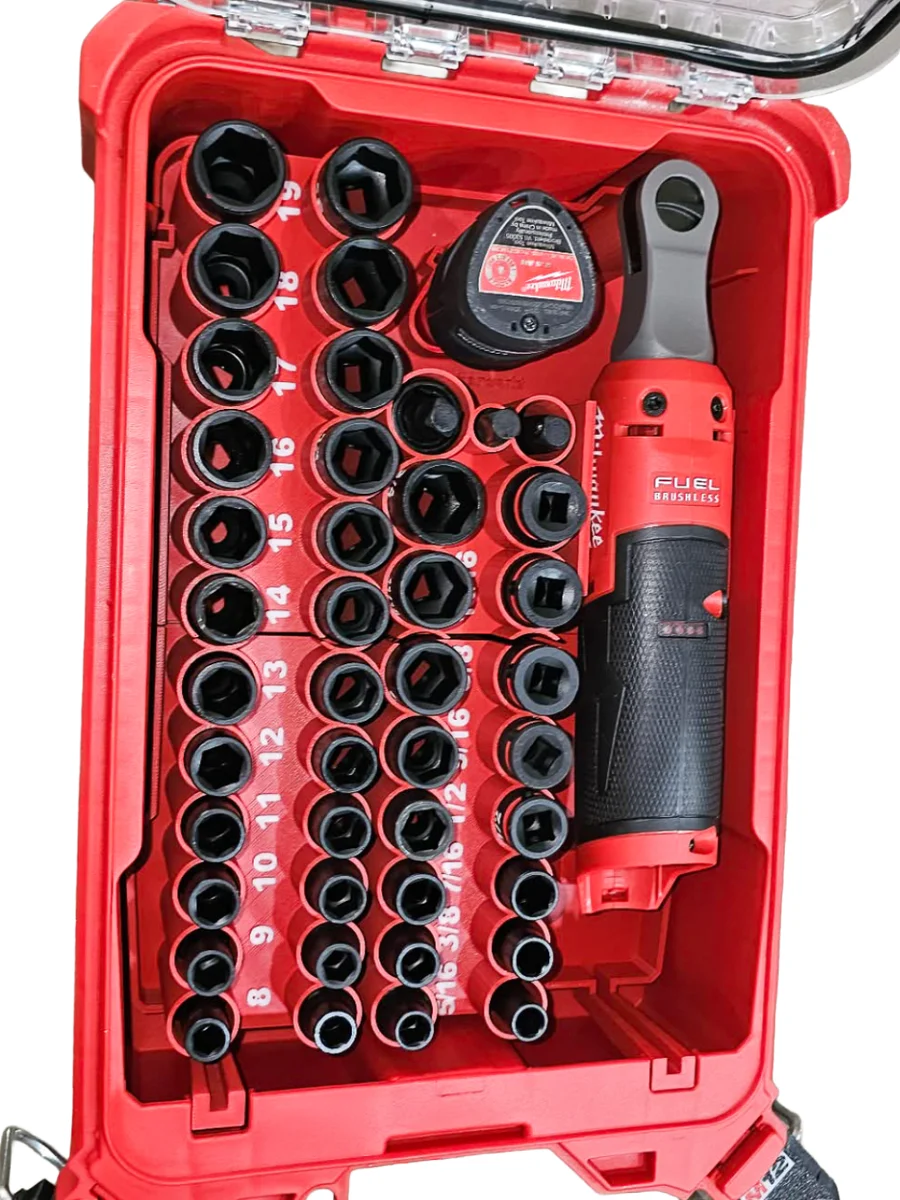 Milwaukee Packout Insert Liner for M12 Ratchet 43pc 3/8" Socket Set Organiser photo 1