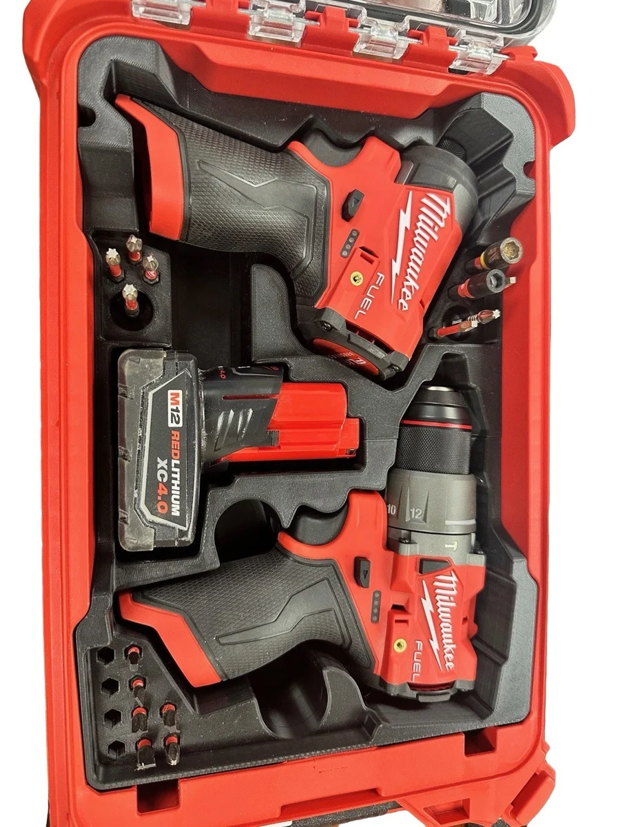 Milwaukee Packout Insert Liner for M12 FUEL Hammer Drill &amp; Impact Driver Combo photo 1