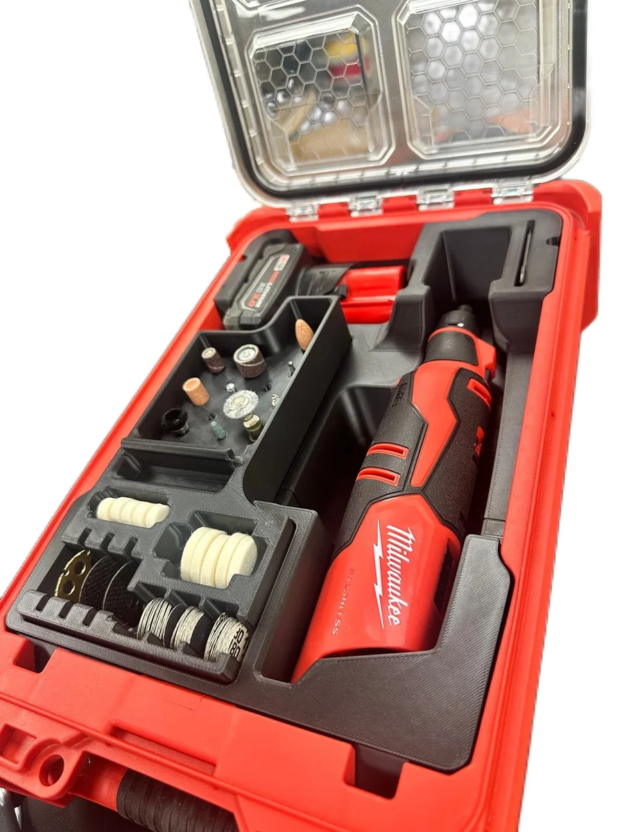Milwaukee Packout Insert Liner for M12 Brushless Rotary Tool, Battery & Bits photo 2