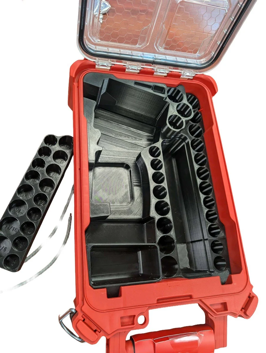 Milwaukee Packout Insert Liner for M12 FIWF38 Stubby Impact Wrench 43pc Sockets photo 2