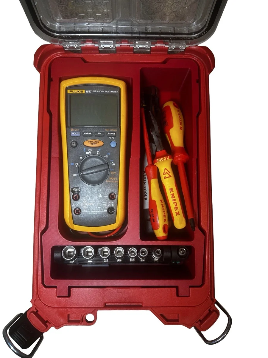 Milwaukee Packout Insert Liner for Fluke 1587 Multimeter Electrician Tool Tray photo 1