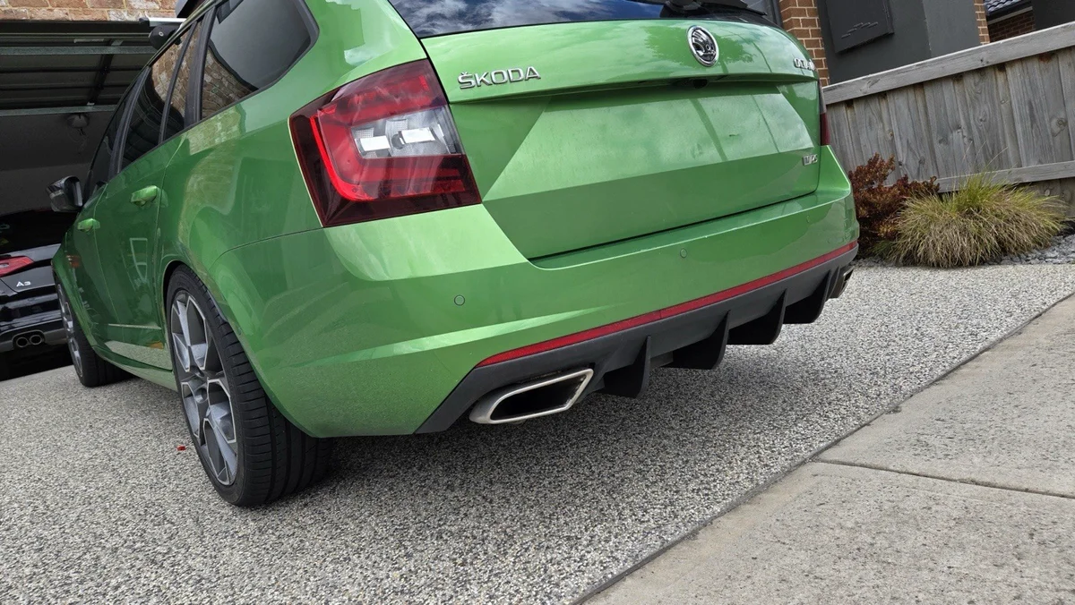 Skoda Octavia MK3 RS VRS Rear Diffuser Fins 3D Printed Bumper Splitter Styling photo 2