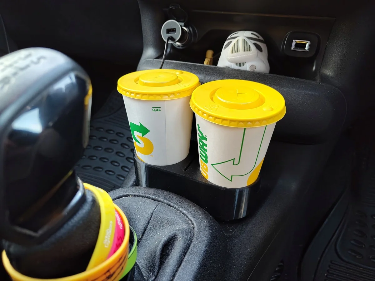 Double Cup Holder Upgrade for Citroën C4 Cactus Mk1 2014-2017 photo 6