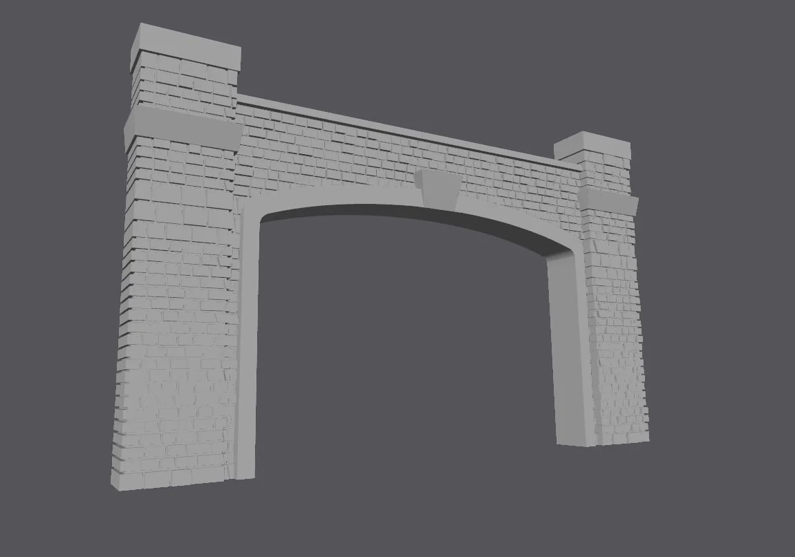 Model Railway Tunnel Portal V2 for Capistrano Creations Tunnel Scenery photo 3