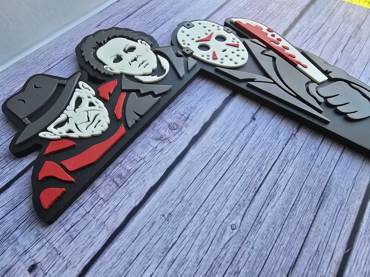 Halloween Horror Slasher Movie Door Frame Corner Decor for Door Window Frames photo 3