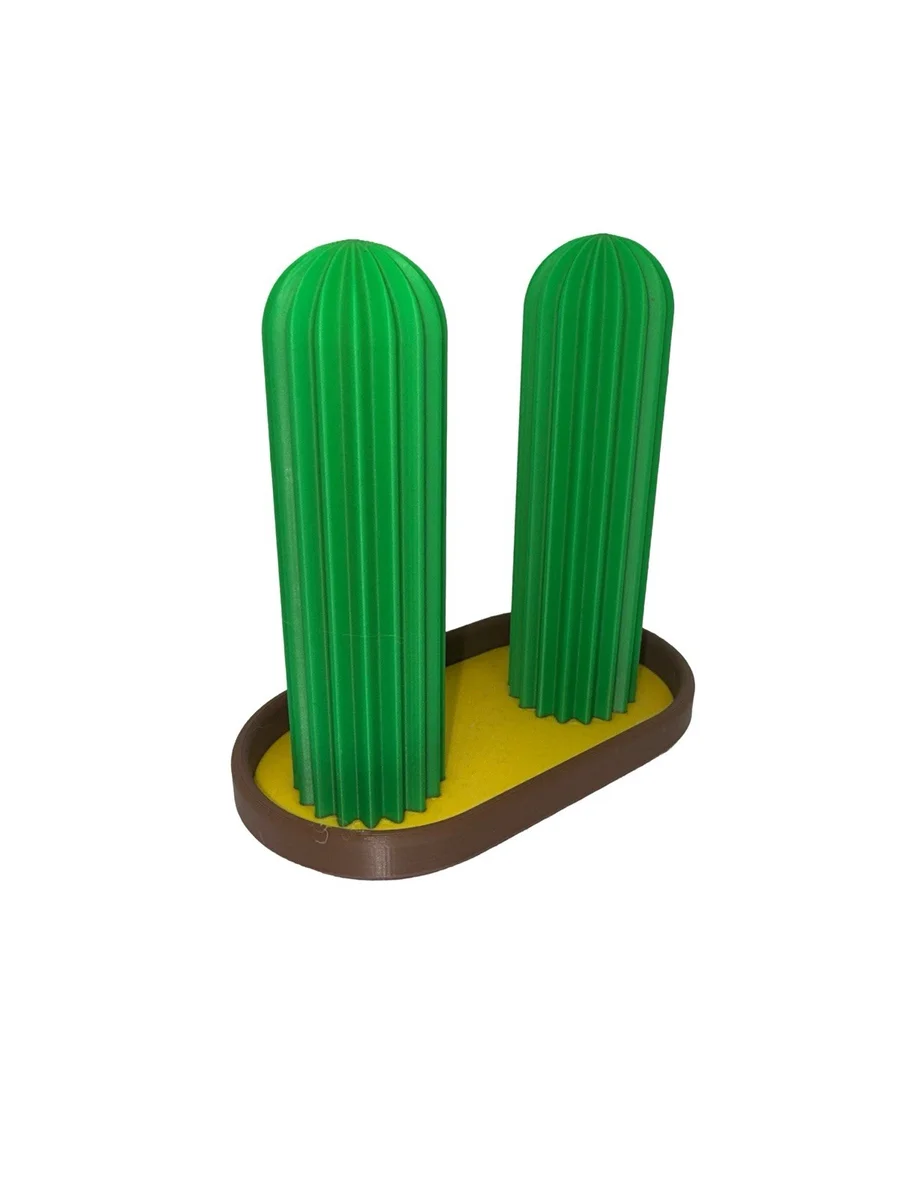 Cactus Scrunchie Holder Stand for Hair Bobbles Ties Bands Dressing Table Gift