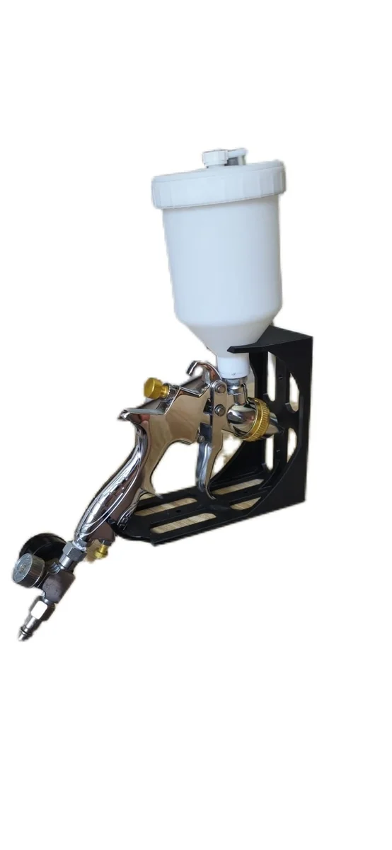 Spray Gun Holder for Wall or Workbench Mounting