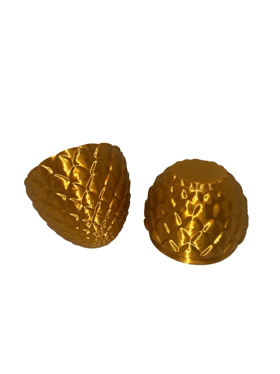3D Printed Gold Dragon Egg Secret Stash Box | Screw Lid | Fantasy Gift | Easter photo 4
