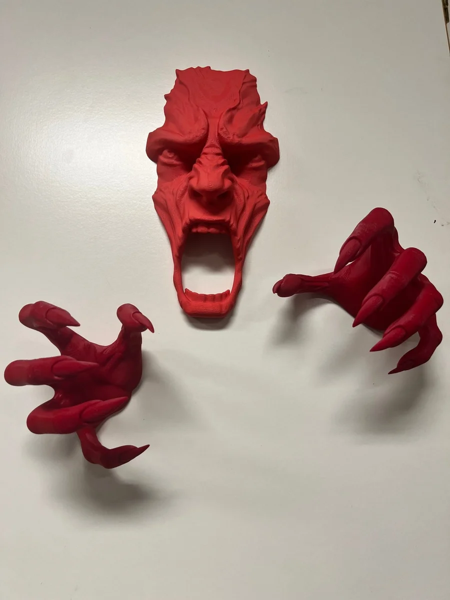 Demon from the Wall Decoration 3 Piece Set for Halloween Haunted House photo 5