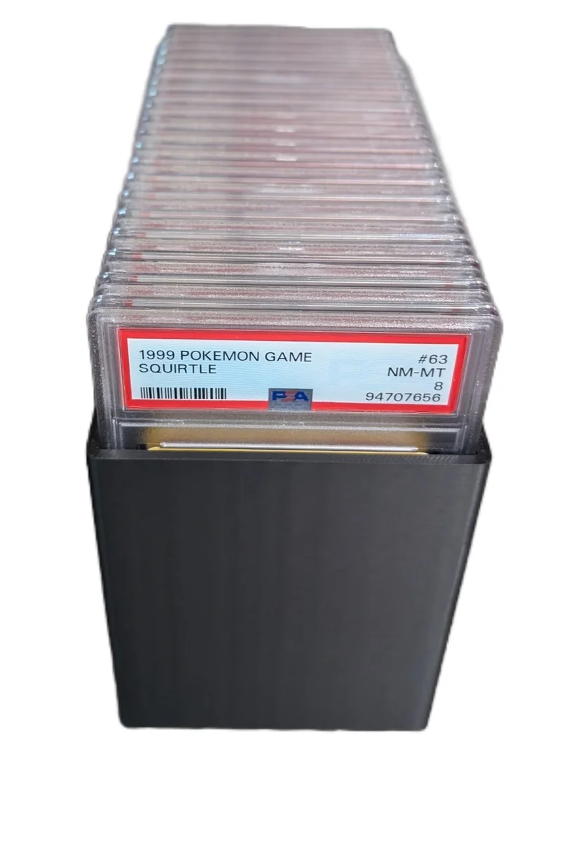 PSA Graded Card Slab Storage Box for 20 Slabs with Lid Trading Card Organiser photo 5