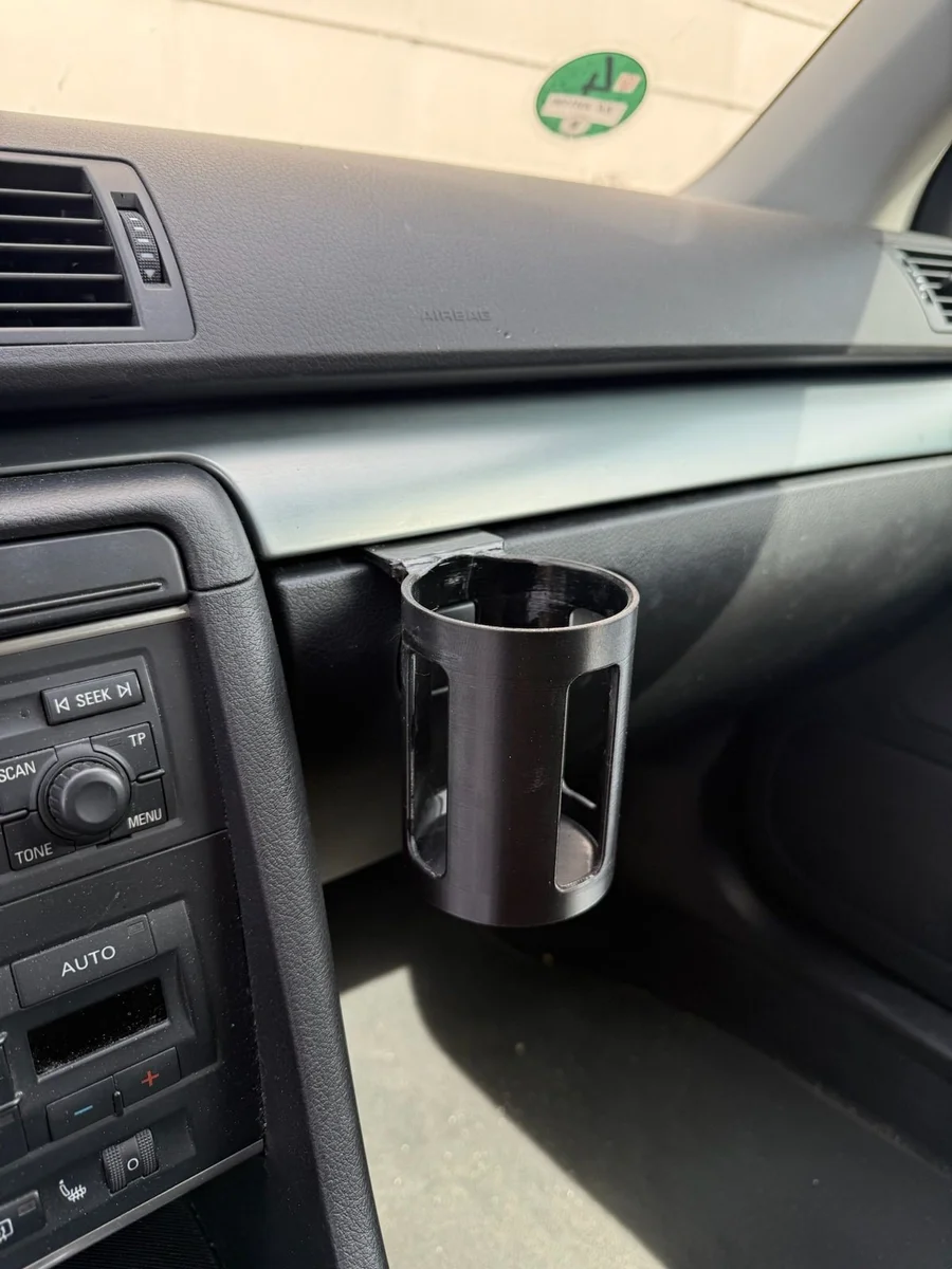 Cup Holder for Audi A4 B7 Glovebox Clamp-In Drinks Can & Bottle Holder RHD photo 2