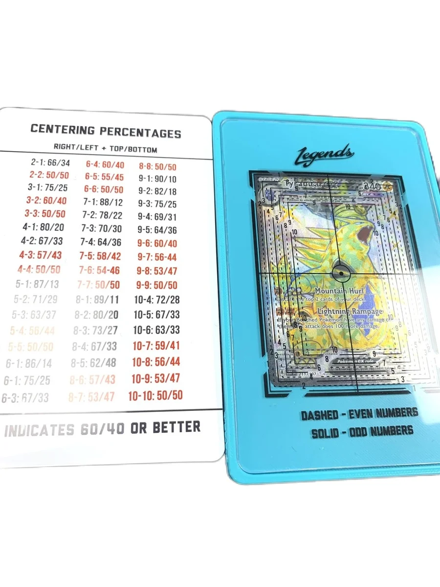 Trading Card Centering Tool Holder Tray for Pokemon & Sports Grading photo 2