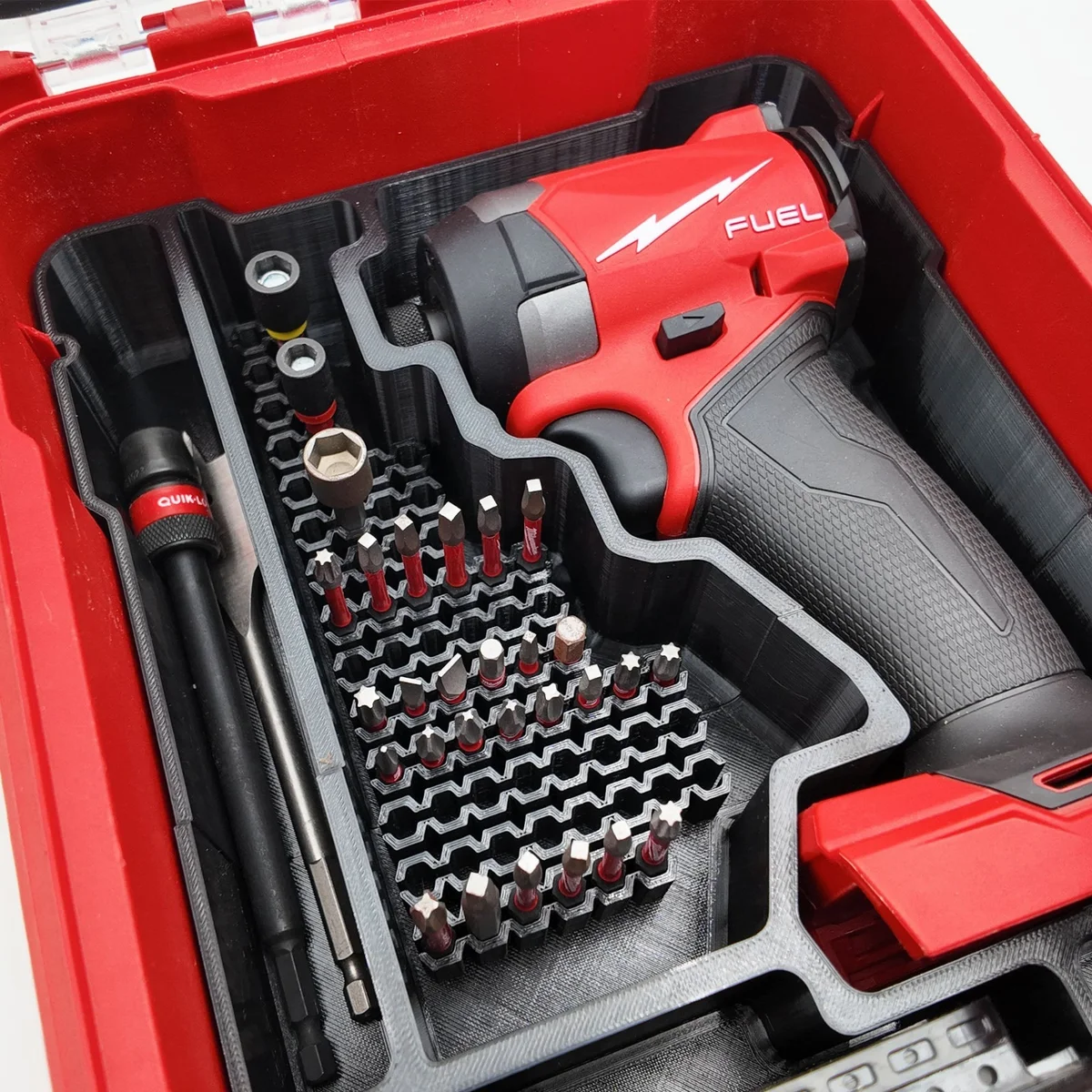 TidyTool Milwaukee Packout Insert Liner for M18 FUEL FID3 Impact Driver Bits photo 3