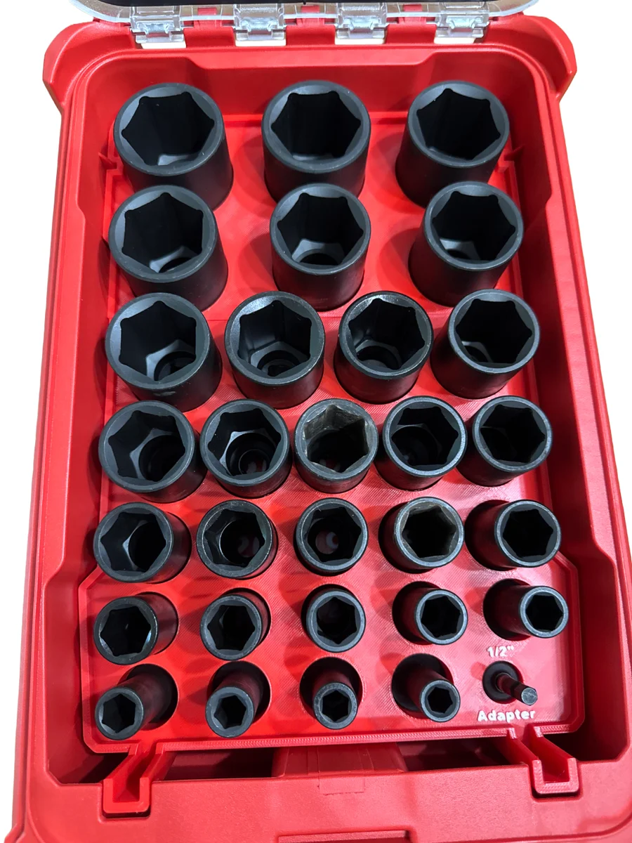 Milwaukee Packout Insert Liner for 29pc 1/2" Impact Socket Set Organiser Tray photo 1