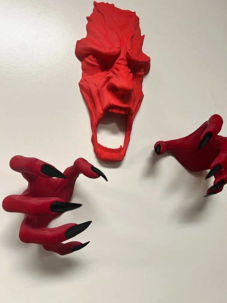 Demon from the Wall Decoration 3 Piece Set for Halloween Haunted House photo 8