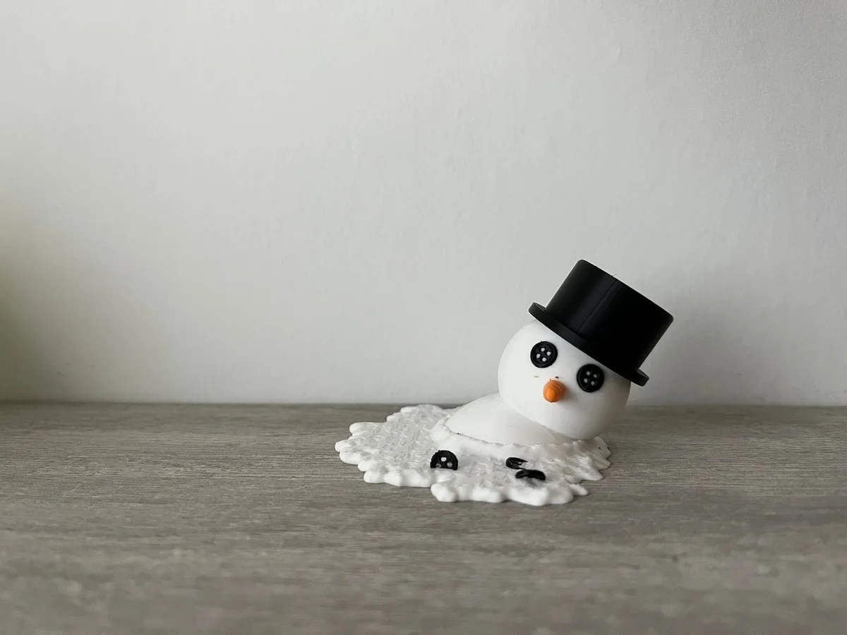 Melting Snowman Decoration for Christmas Table, Winter Display & Funny Gift photo 7