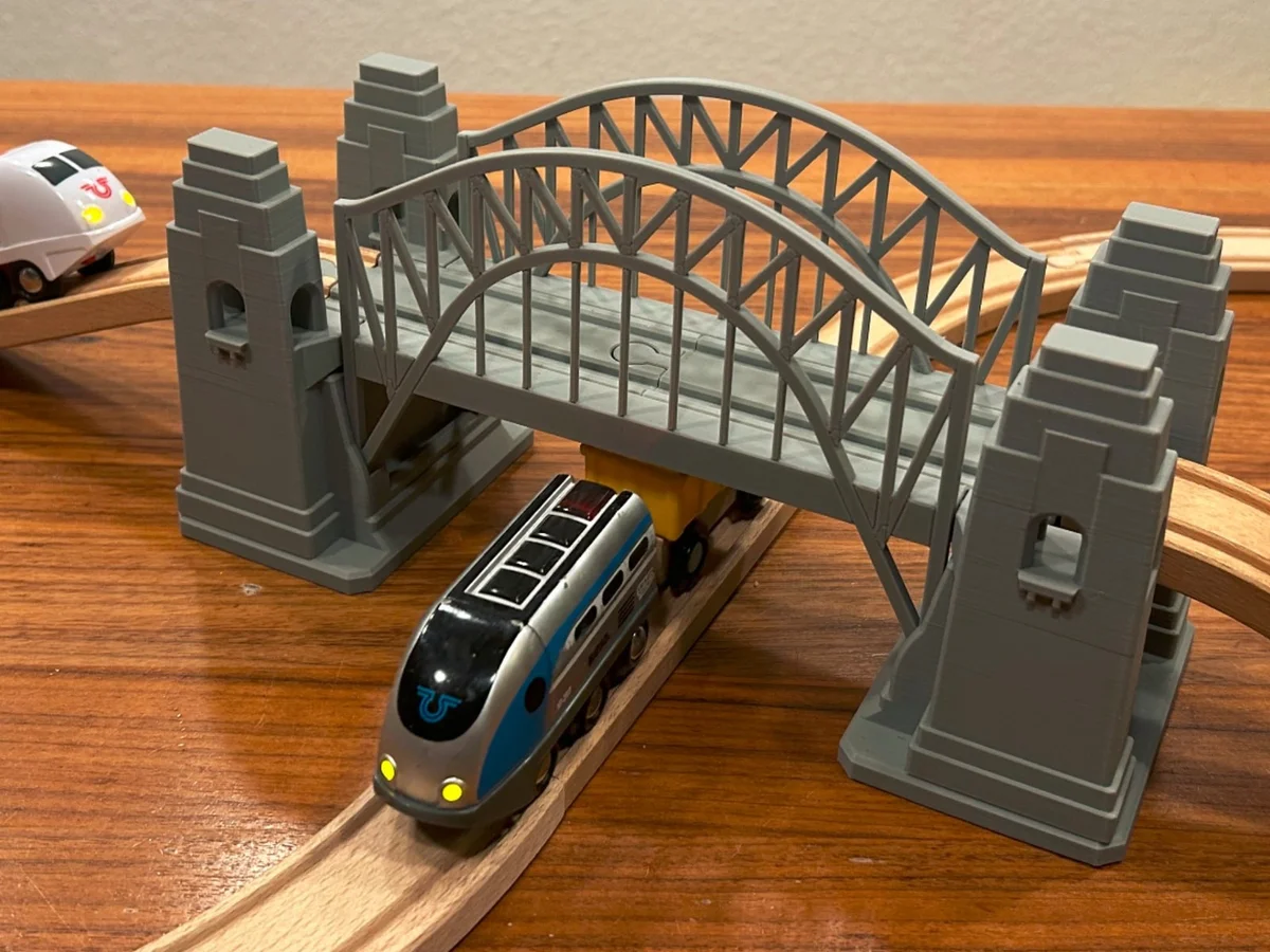 Sydney Harbour Bridge Toy Train Accessory for BRIO Lillabo and Lidl Railway photo 1