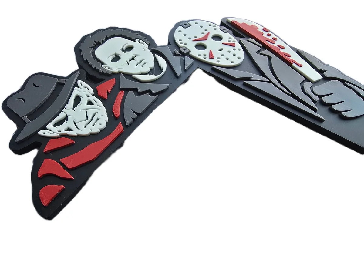 Halloween Horror Slasher Movie Door Frame Corner Decor for Door Window Frames photo 6