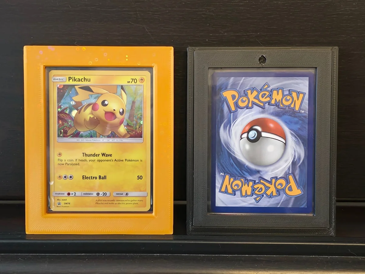 Wall Display Frame for Trading Card Toploaders Snap Together HSK 3D photo 2