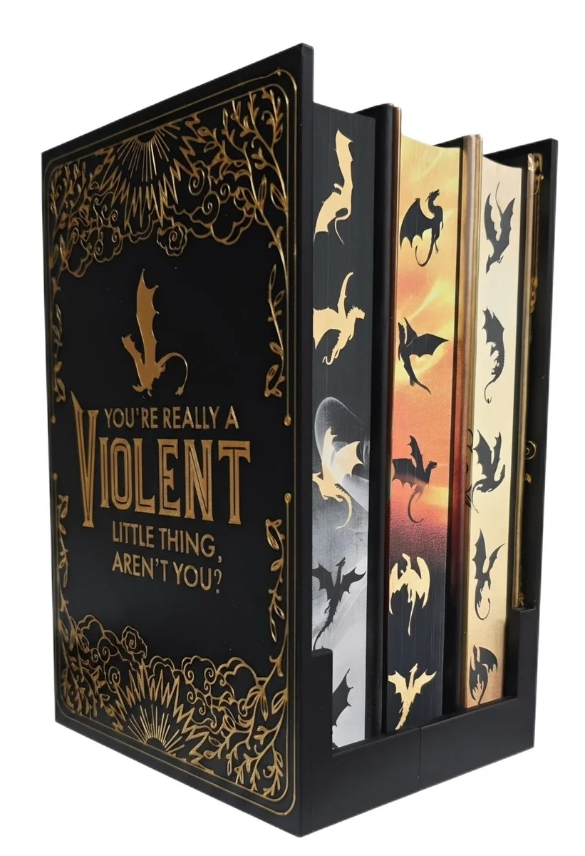 Book Display Case for Empyrean Series Fourth Wing and Iron Flame Set photo 3