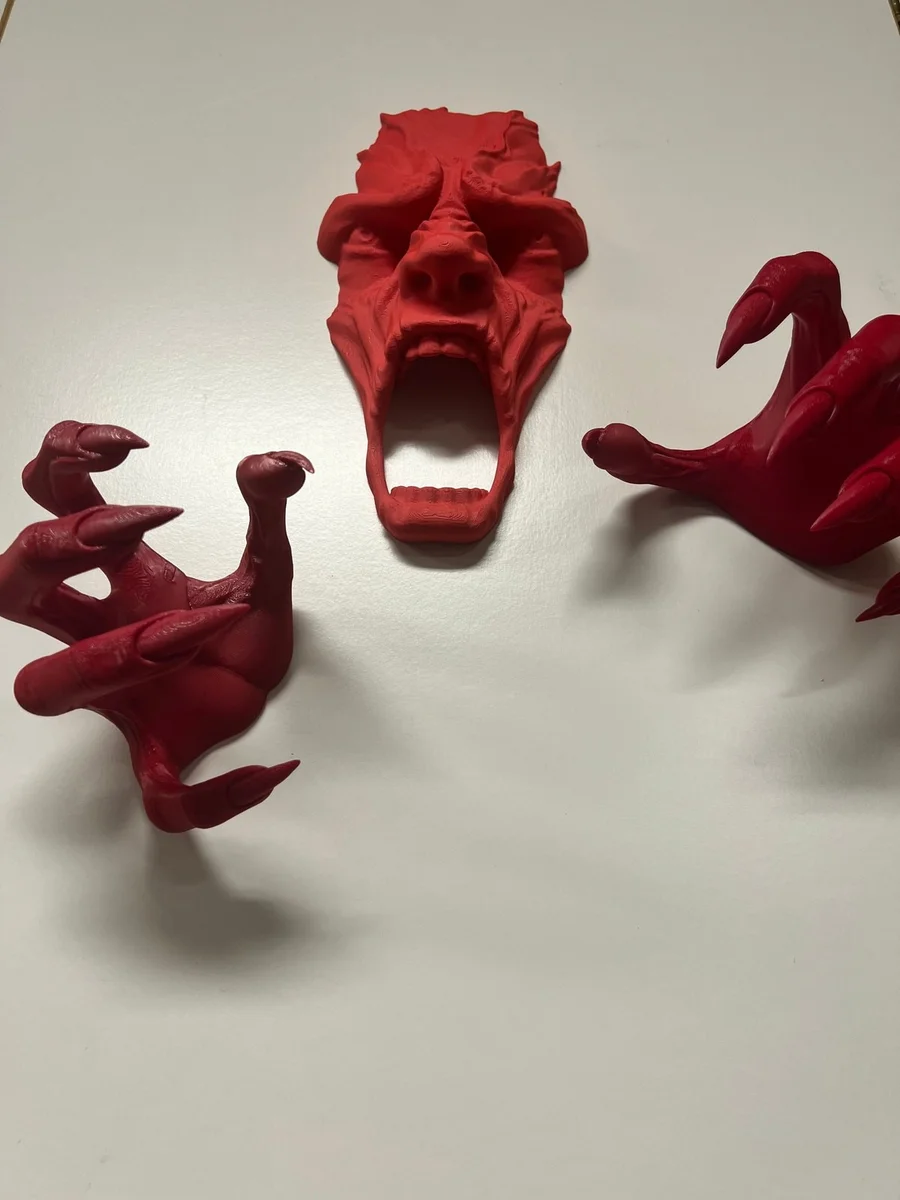 Demon from the Wall Decoration 3 Piece Set for Halloween Haunted House photo 7