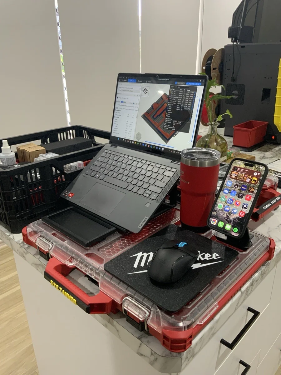 Milwaukee Packout Laptop Stand Up to 16" Universal Laptop Compatible Workstation photo 1