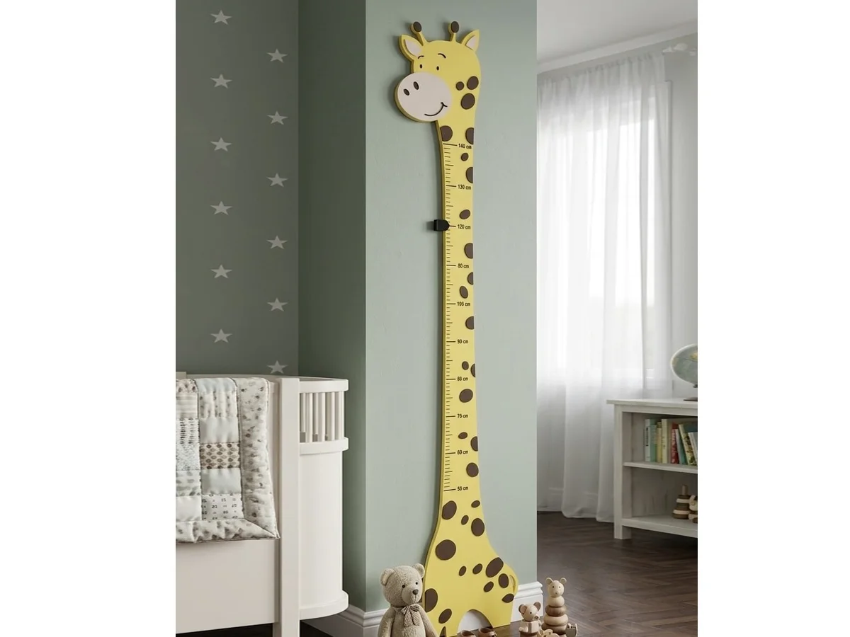 Modular Giraffe Height Chart for Children's Bedroom Wall Decor photo 1