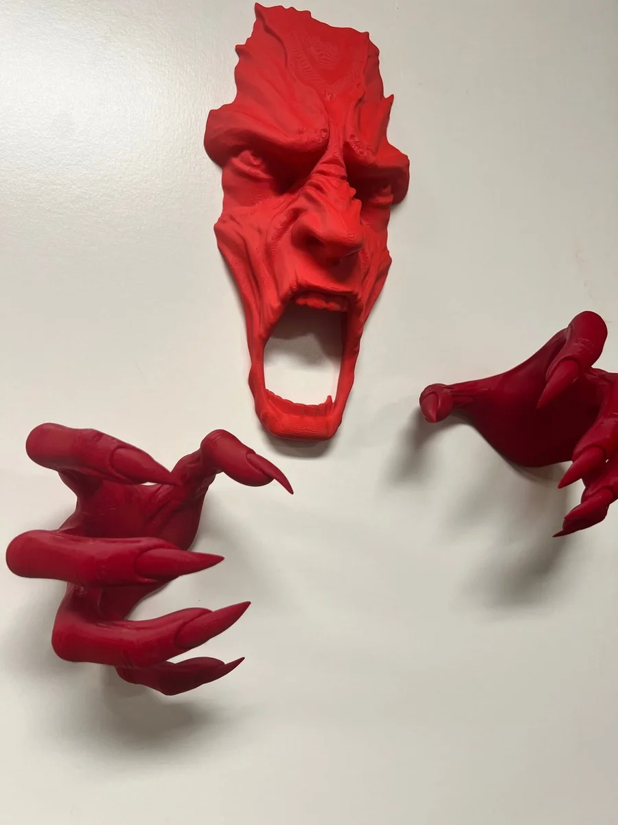Demon from the Wall Decoration 3 Piece Set for Halloween Haunted House photo 6