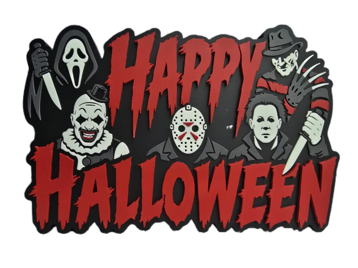 Horror Movie Halloween Decorative Sign for Home Decor photo 1