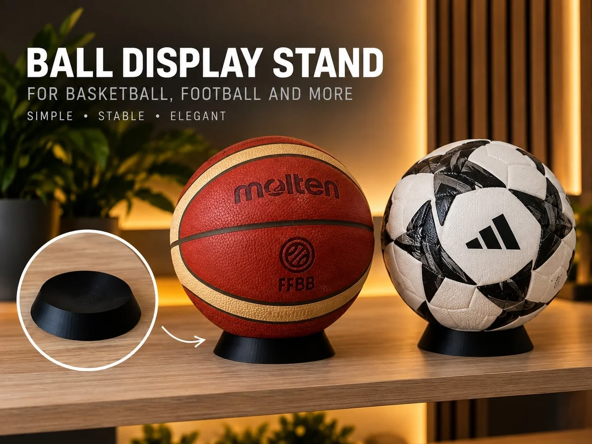Ball Display Stand for Basketball, Football & Sports Balls - Holder Rest Base photo 5
