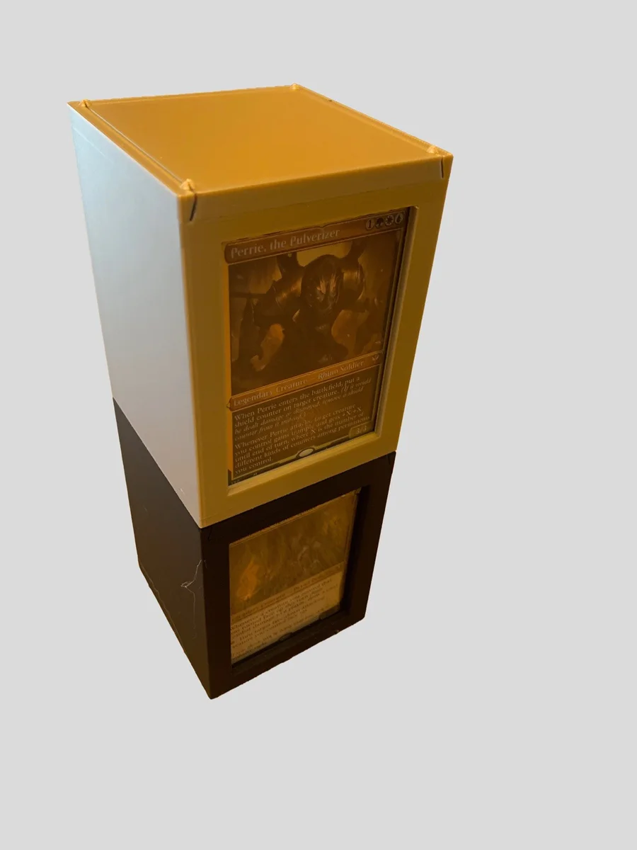 100 Card Deck Box - MTG Commander | Stackable | Window Display | Various Colours photo 5