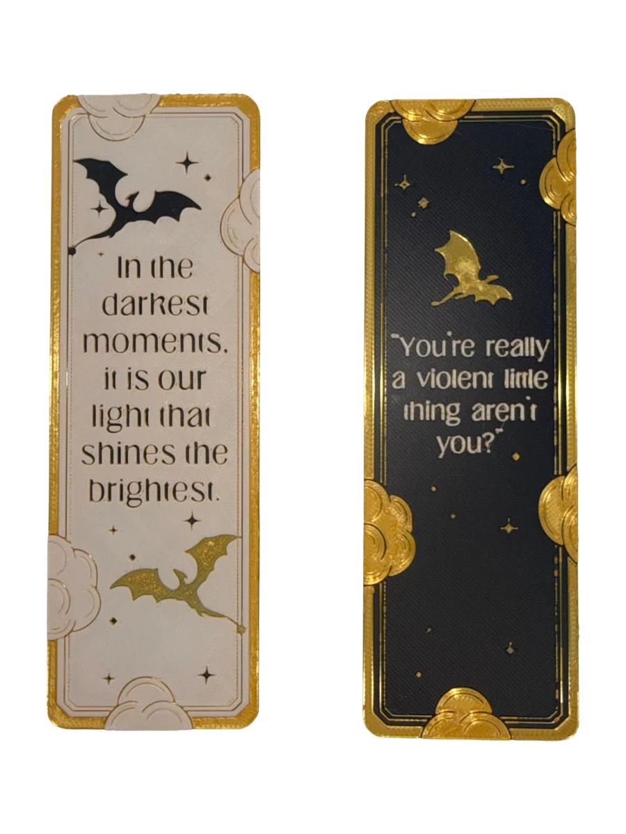 Fourth Wing Empyrean Dragon Bookmark Set | Fantasy Book Lover Gift photo 2