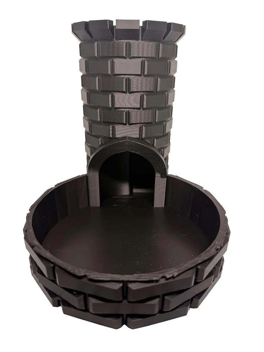 3D Printed Castle Dice Tower & Tray Set | DnD Tabletop RPG Board Game Accessory photo 3