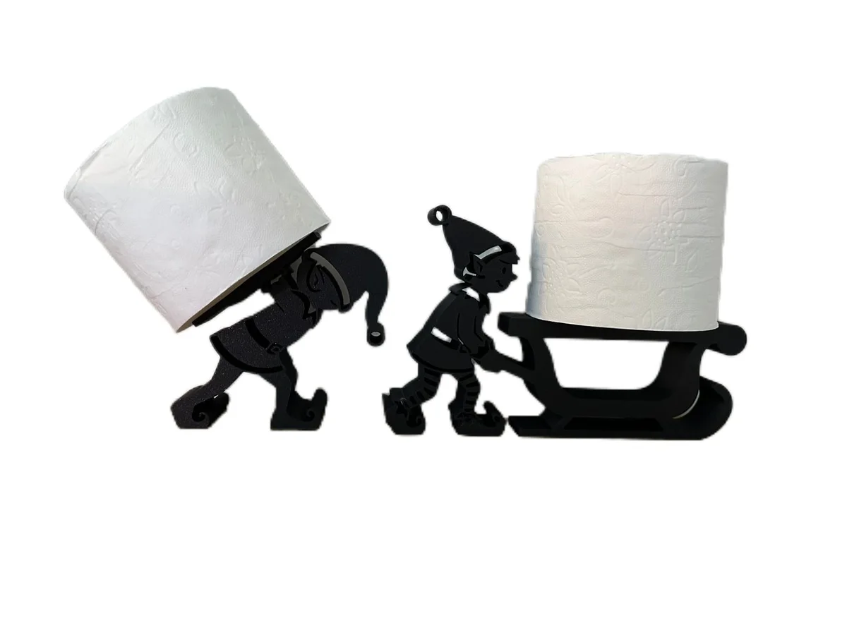Christmas Elf Toilet Roll Holder for Bathroom Novelty Festive Xmas Decor photo 7