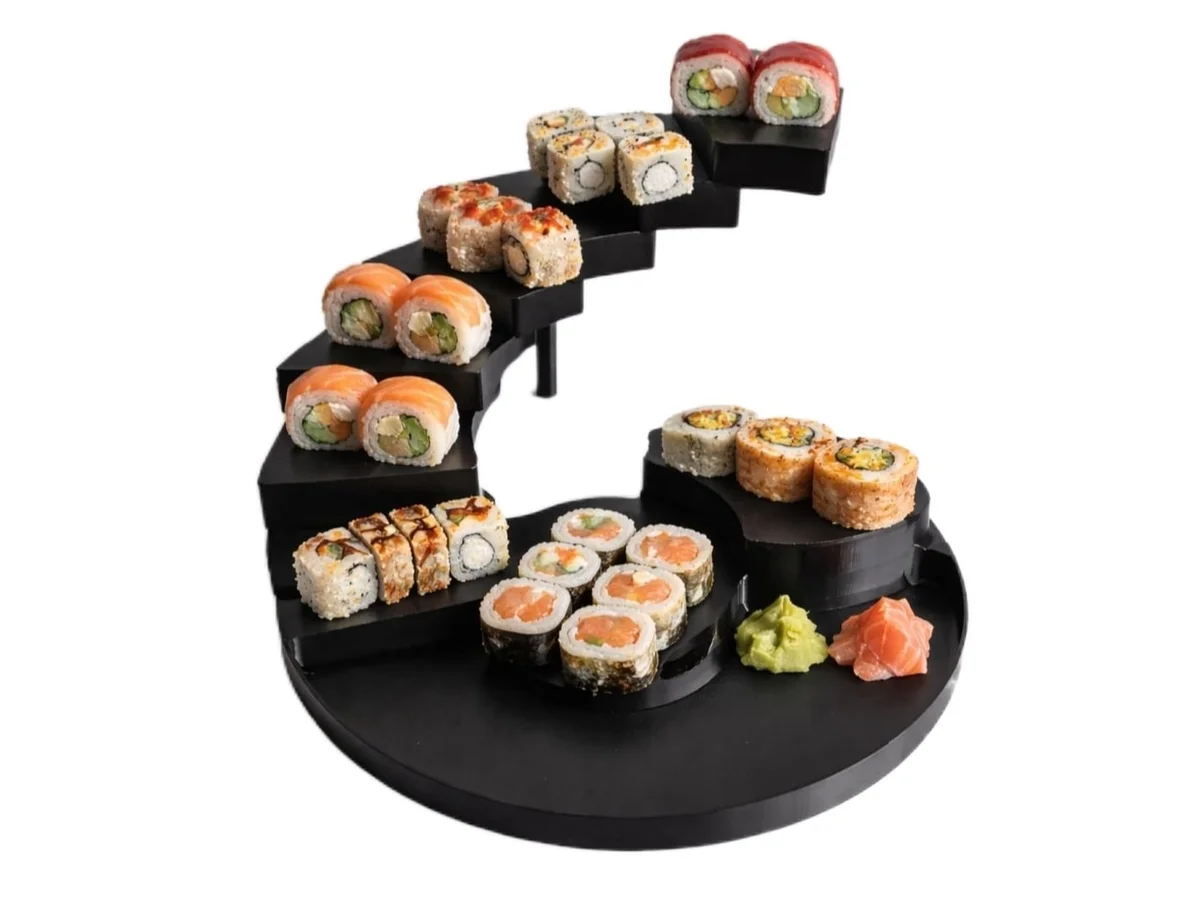 Tiered Serving Stand for Sushi, Sweets & Candy Bar - Modular Etagere Tower photo 6