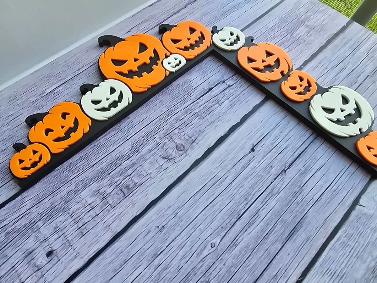 Jack-o-Lantern Door Frame Corner Decor Set for Halloween photo 3