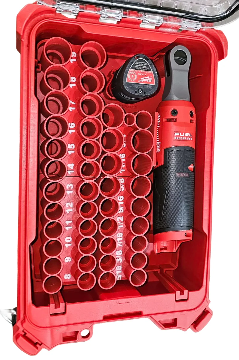 Milwaukee Packout Insert Liner for M12 Ratchet 43pc 3/8" Socket Set Organiser photo 2
