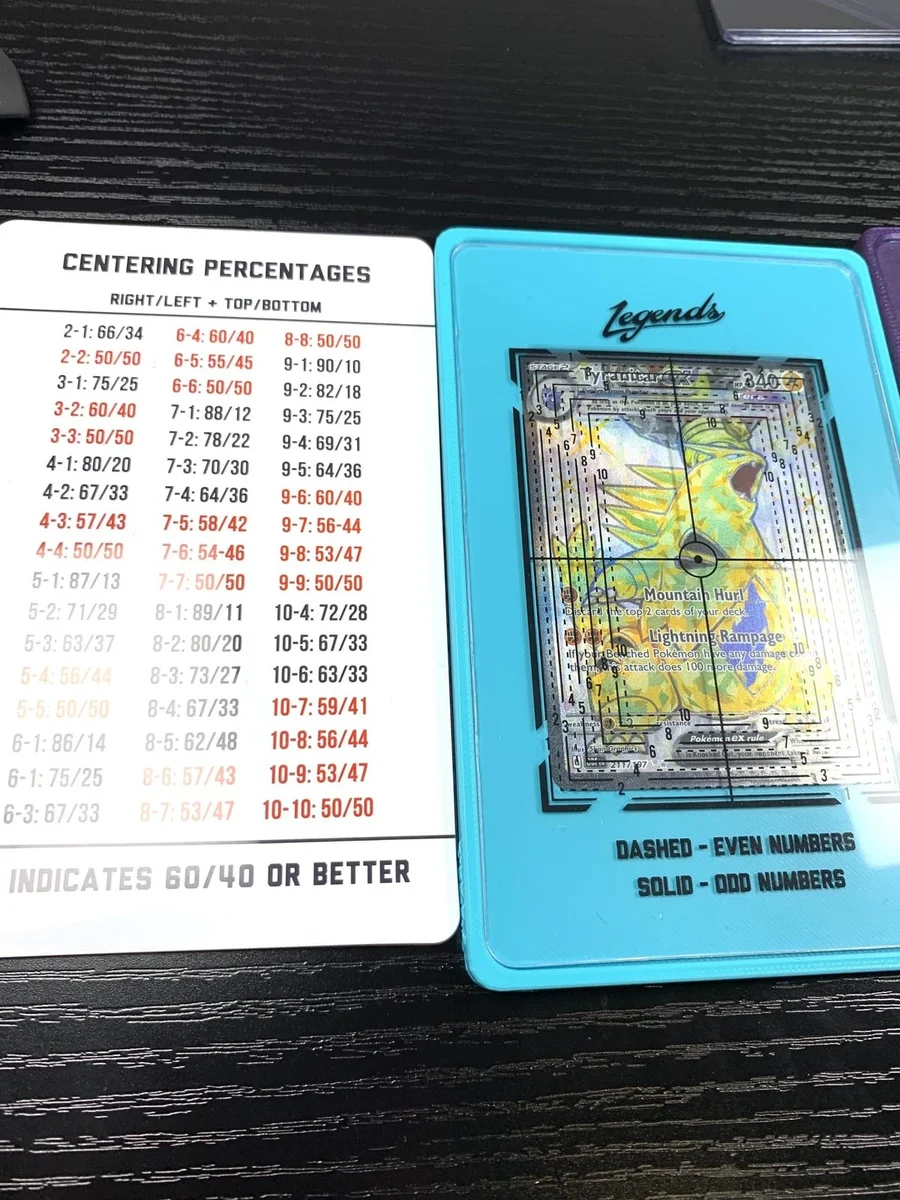 Trading Card Centering Tool Holder Tray for Pokemon & Sports Grading photo 7