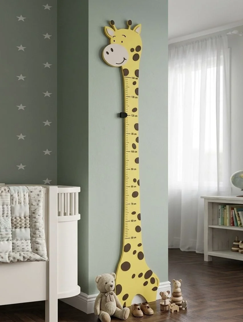 Modular Giraffe Height Chart for Children's Bedroom Wall Decor photo 2