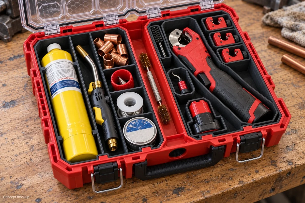 Milwaukee Packout Insert Liner for Torch & Tools - 4 Piece Organiser Set photo 2