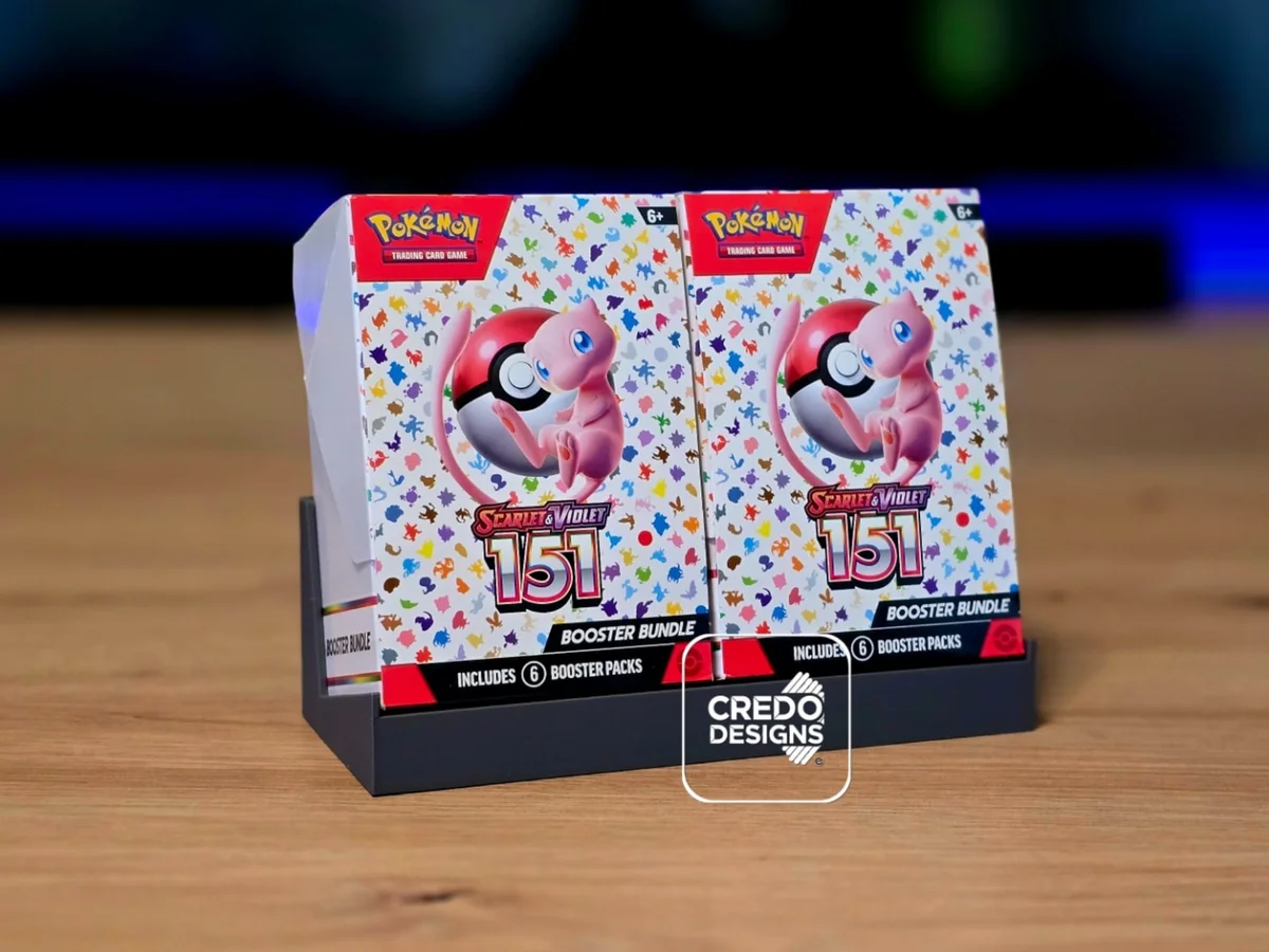Display Stand for Pokémon TCG Booster Bundle 1 or 2 Bundle Variants